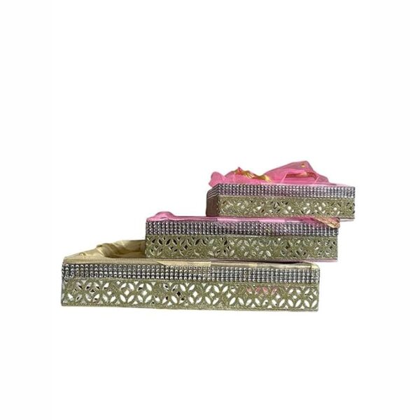 RITUALSNSTYLE TOKRI|BASKET|DECORATIVE BOX for Festivals |Occasions|Diwali Gifting |Ceremonies | Wedding | For Your Loved Once (MDF TOKRI) (All 3 Sizes 8 10 and 12 inch)