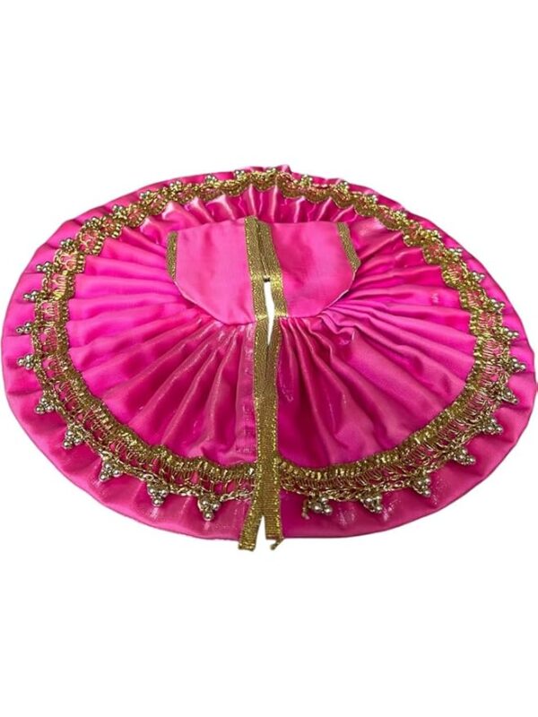 Rituals N Style Kanha ji/Thakur Ji Dress/Poshak/Pagdi, Made of Silk Cloth,Traditional for |Home | Office | Festivals etc| Size - 6 Number | Dimension - 12 Inches (ONLY Dress) (P6)