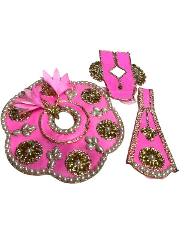RITUALSNSTYLE Kanha Ji Poshak|Laddu Gopal Poshak|Thakur Ji Dress|Traditional Dress Made of Premium Fabric for Laddu Gopal JI|Dress for Krishna Ji Perfect for Festivals|Home|Office(Size 1) - Image 5