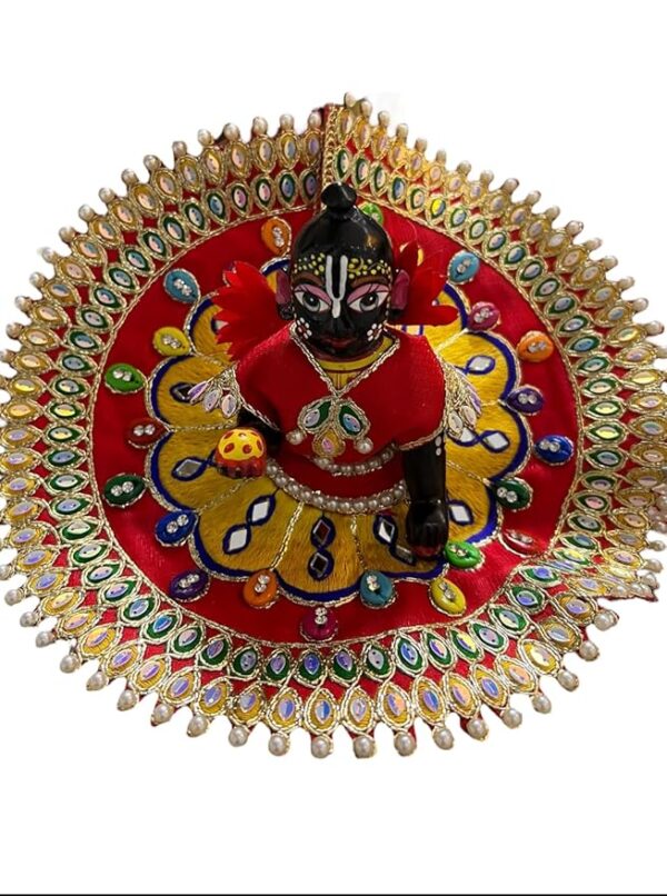 RITUALSNSTYLE Kanha Ji Poshak|Laddu Gopal Poshak|Thakur Ji Dress|Traditional Dress for Laddu Gopal JI|Fancy Dress for Bal Krishna|Dress for Krishna Perfect for Festivals|Home(1 Size) - Image 2