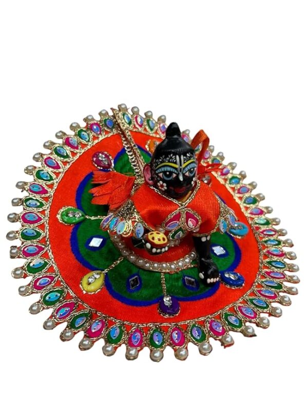 RITUALSNSTYLE Kanha Ji Poshak - Size 3 Number | 6-Inch Traditional Dress for Laddu Gopal | Perfect for Festive and Daily Worship - Image 4