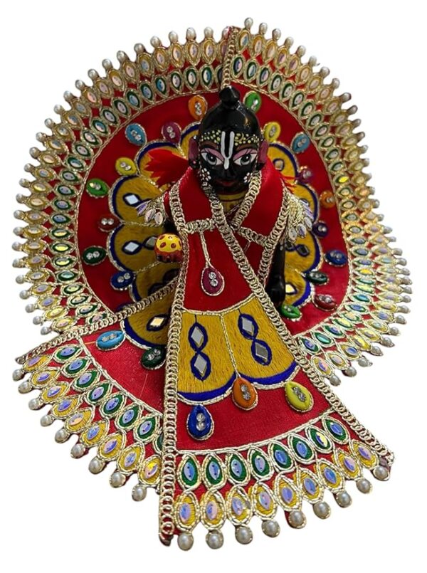RITUALSNSTYLE Kanha Ji Poshak|Laddu Gopal Poshak|Thakur Ji Dress|Traditional Dress for Laddu Gopal JI|Fancy Dress for Bal Krishna|Dress for Krishna Perfect for Festivals|Home(1 Size)