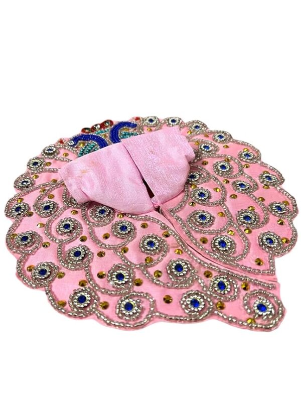 RITUALNSTYLE Attractive Kanha ji/Poshak/Pagdi, Size-2, Made of Silk Cloth,Traditional for |Home | Office | Festivals, Elegant & Traditional - Image 3