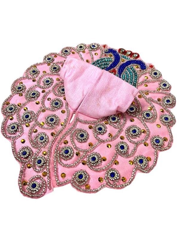 RITUALNSTYLE Attractive Kanha ji/Poshak/Pagdi, Size-2, Made of Silk Cloth,Traditional for |Home | Office | Festivals, Elegant & Traditional - Image 2