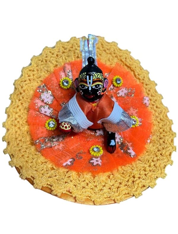 RITUALSNSTYLE Kanha Ji Poshak with Mala at Rs. 349 /Dress for Laddu Gopal, Size-2, Made of Premium Fabric, Traditional for | Home | Office | Festivals