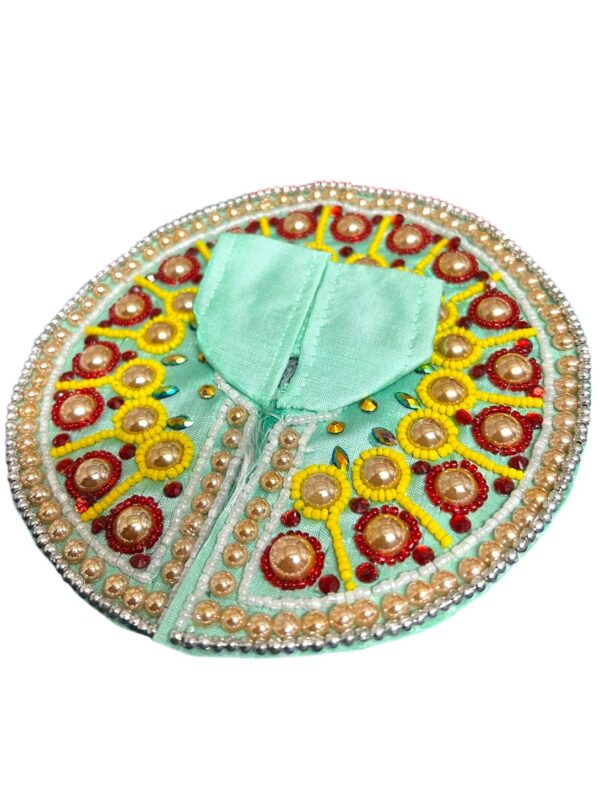 RITUALSNSTYLE Kanha Ji Poshak|Laddu Gopal Poshak|Thakur Ji Dress|Traditional Dress Made of Premium Fabric for Laddu Gopal JI|Dress for Krishna Ji Perfect for Festivals|Home|Office(Size 1) - Image 4
