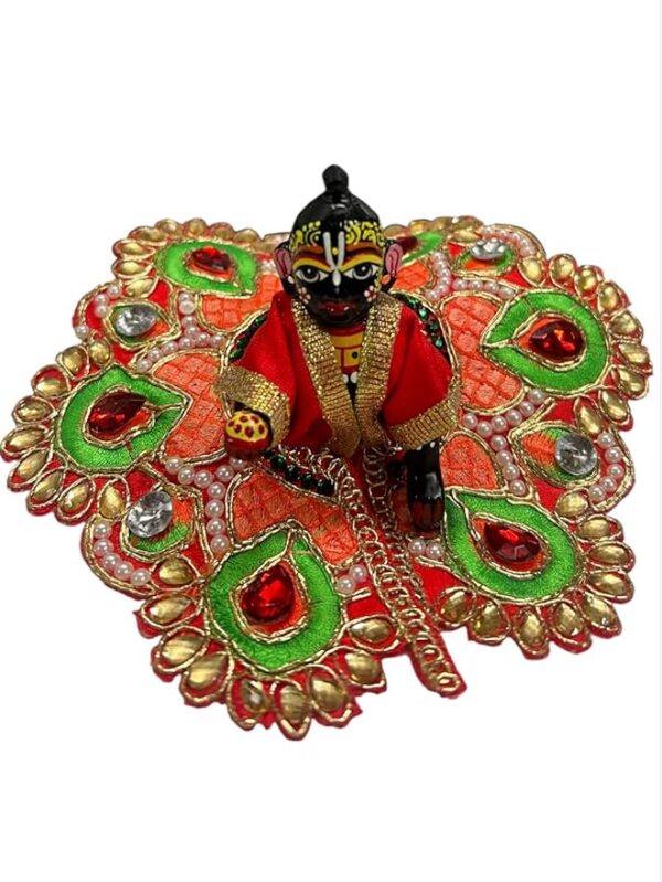 RITUALSNSTYLE Kanha Ji Poshak|Laddu Gopal Poshak|Thakur Ji Dress|Traditional Dress Made of Premium Fabric for Laddu Gopal JI|Dress for Krishna Ji Perfect for Festivals|Home|Office(Size-2)