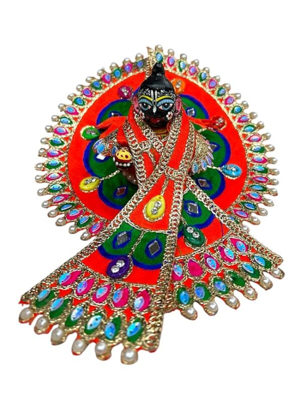 RITUALSNSTYLE Kanha Ji Poshak - Size 3 Number | 6-Inch Traditional Dress for Laddu Gopal | Perfect for Festive and Daily Worship
