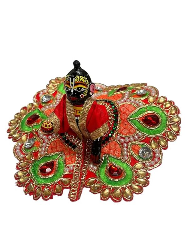 RITUALSNSTYLE Kanha Ji Poshak|Laddu Gopal Poshak|Thakur Ji Dress|Traditional Dress Made of Premium Fabric for Laddu Gopal JI|Dress for Krishna Ji Perfect for Festivals|Home|Office(Size-2) - Image 3
