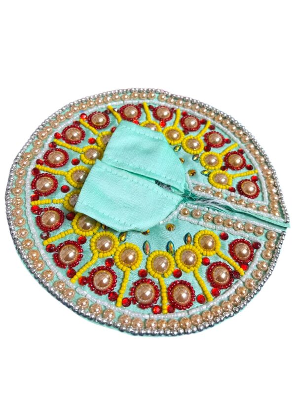 RITUALSNSTYLE Kanha Ji Poshak|Laddu Gopal Poshak|Thakur Ji Dress|Traditional Dress Made of Premium Fabric for Laddu Gopal JI|Dress for Krishna Ji Perfect for Festivals|Home|Office(Size 1) - Image 3