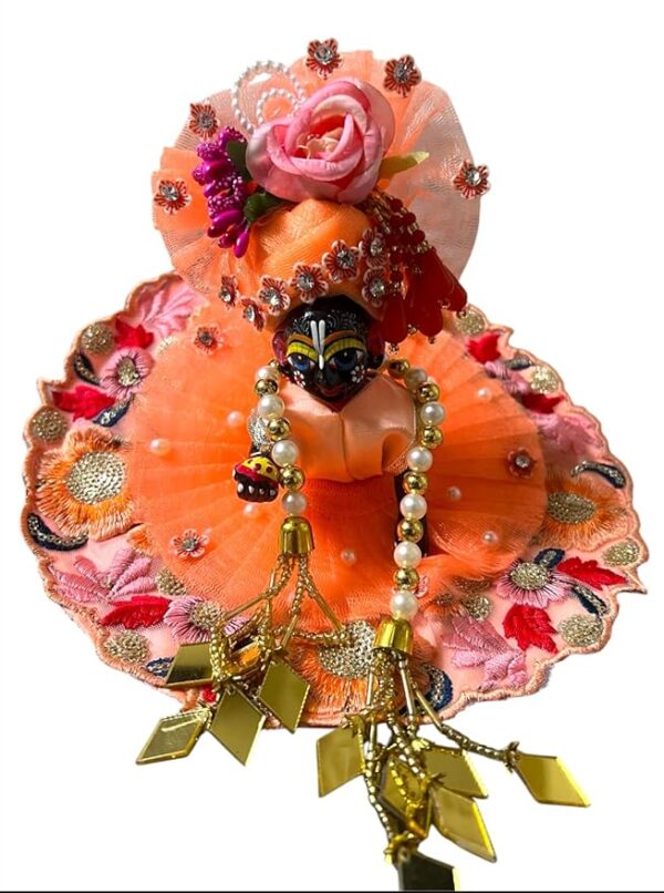 RITUALNSTYLE Kanha ji/Thakur Ji Dress/Poshak/Pagdi, Size-4, Made of Silk Cloth, Traditional for | Home | Office | Festivals