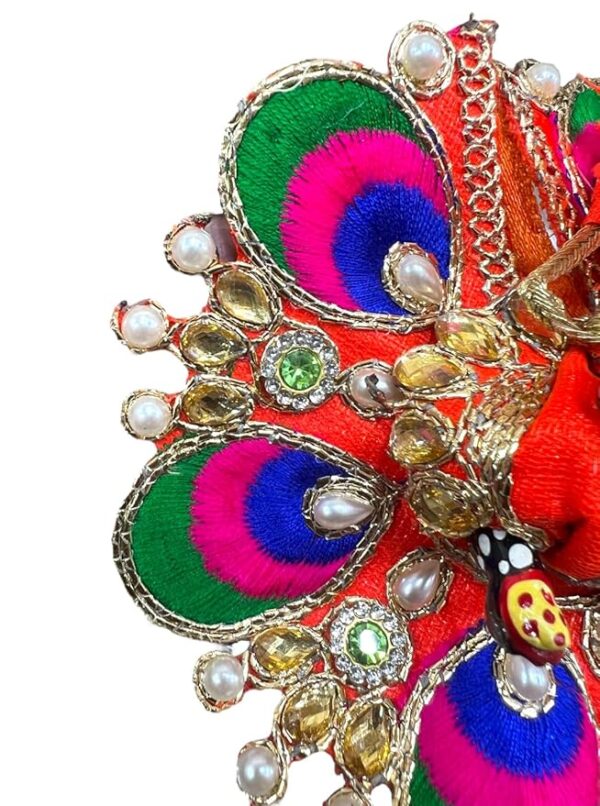 RITUALSNSTYLE Kanha Ji Poshak|Laddu Gopal Poshak|Thakur Ji Dress|Traditional Dress for Laddu Gopal JI|Fancy Dress for Bal Krishna/Dress for Krishna (Size 0) | 4-Inch Divine Outfit - Image 2