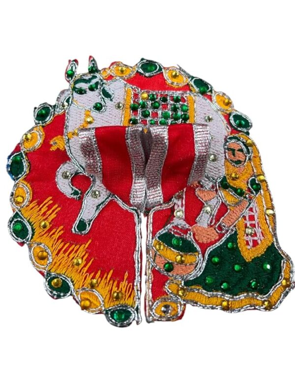 RITUALSNSTYLE Kanha Ji Poshak|Laddu Gopal Poshak|Thakur Ji Dress|Traditional Dress for Krishna Ji|Fancy Dress for Bal Krishna|Dress for Krishna Ji Perfect for Pooja & Festivals | 0 Size Divine Outfit - Image 2