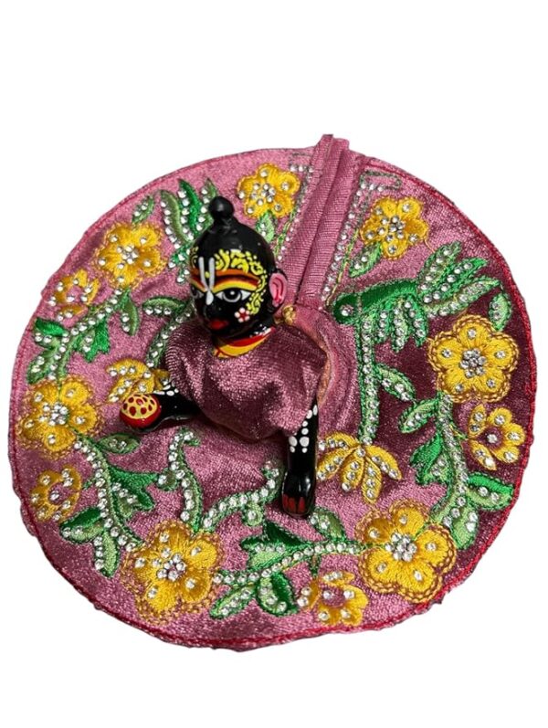 RITUALSNSTYLE Kanha Ji Poshak|Laddu Gopal Poshak|Thakur Ji Dress|Traditional Dress Made of Premium Fabric for Laddu Gopal JI|Dress for Krishna Ji Perfect for Festivals|Home|Office(Size-2) - Image 2