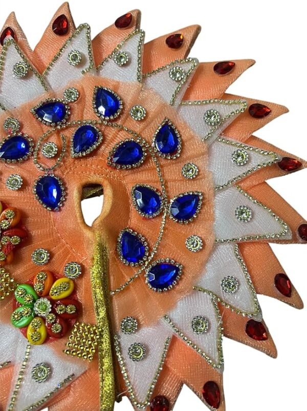 RITUALNSTYLE Kanha ji/Thakur Ji Dress/Poshak/Pagdi, Size-4, Made of Silk Cloth,Traditional for |Home | Office | Festivals - Image 3