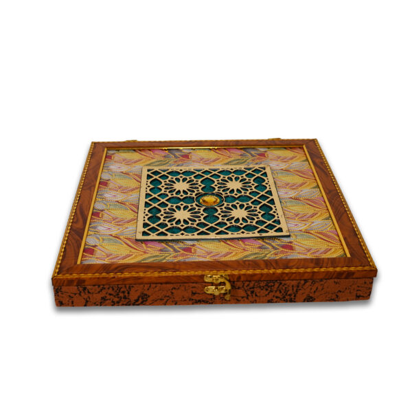 Wooden Dry Fruit Box With Cardboard Container | Dry Fruit Box For Gifting | Perfect For Special Occasions Like | Birthdays | Festivals | Corporate Gifting | Marriage Gifting | Premium Dry Fruit Packaging | Eco-Friendly Box | Dry Fruit Storage Box With Lid (13*13 Size) - Image 2