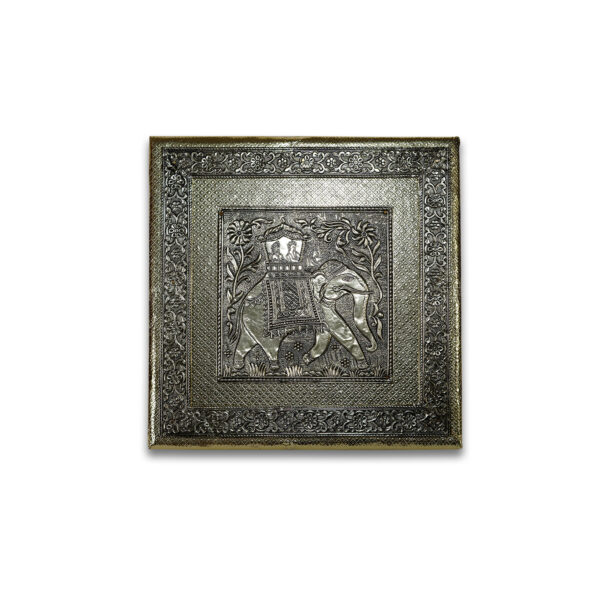 Gujarat Metal Box | Handicrafts Dry Fruit Box | Wooden Meenakari Dry Fruit Box | Dry Fruit Box For Gifting | Empty Dry Fruit Box | Gujarat Metal Box For Diwali | Gujarat Metal Box For Special Occasions | Black And Golden Colour(12*12 Size) - Image 5