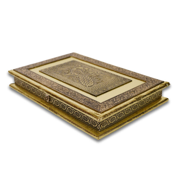 Gujarat Metal Box | Handicrafts Dry Fruit Box | Wooden Meenakari Dry Fruit Box | Dry Fruit Box For Gifting | Empty Dry Fruit Box | Gujarat Metal Box For Diwali | Gujarat Metal Box For Special Occasions | Black And Golden Colour(10*15 Size)